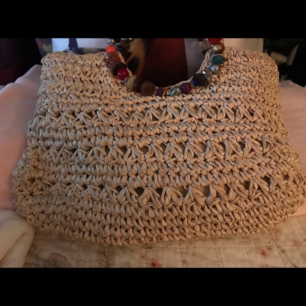 Authentic strawPurseCAPPELLA - Picture 4 of 7